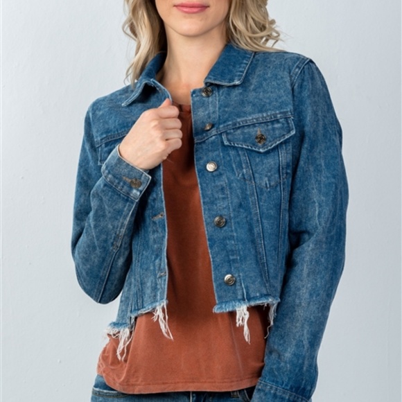 Springtime Floral Embroidered Denim Jacket - Picture 3 of 4